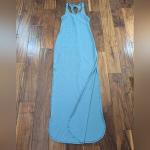 Lululemon Restore and Revitalized Green Sleeveless Maxi Dress